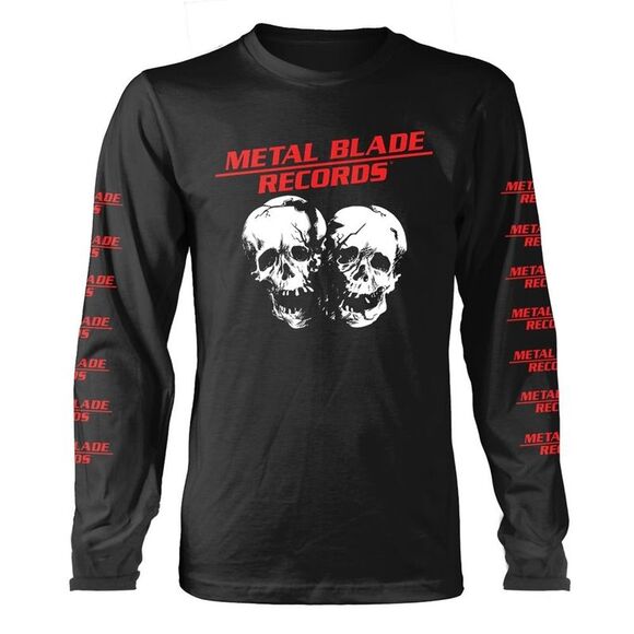 Metal Blade Records Unisex Adult Crushed Skulls Long-Sleeved T-Shirt / Black - Picture 1 of 2